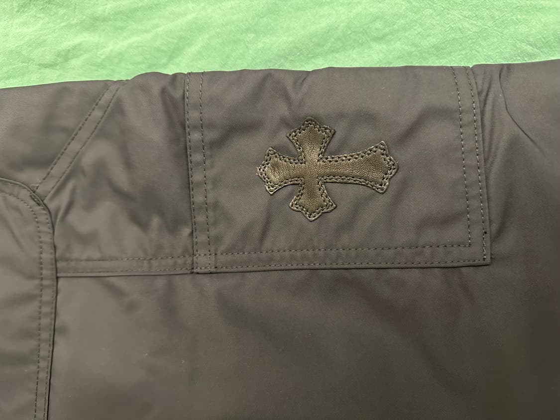 [36] 크롬하츠 나일론 레더 카펜터 워크 팬츠 새제품 상품이미지5