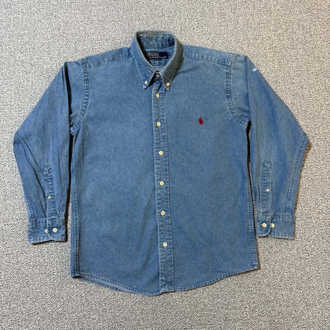 90s 폴로 랄프로렌 데님 셔츠 여성용 상품이미지2