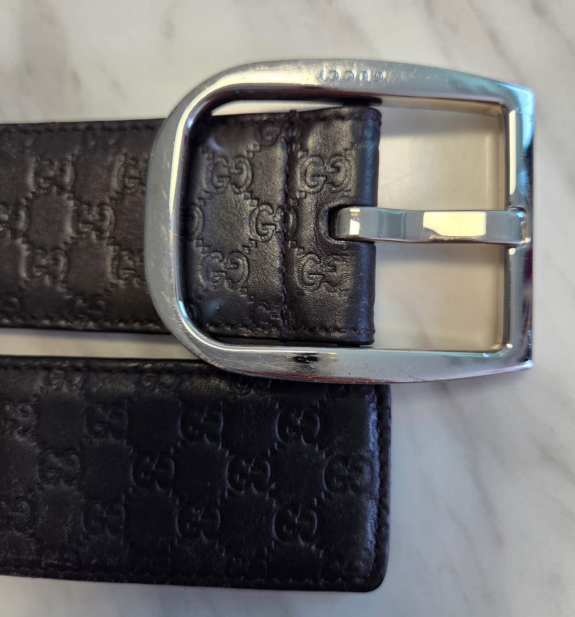 구찌 마이크로시마 은장 벨트 상품이미지1