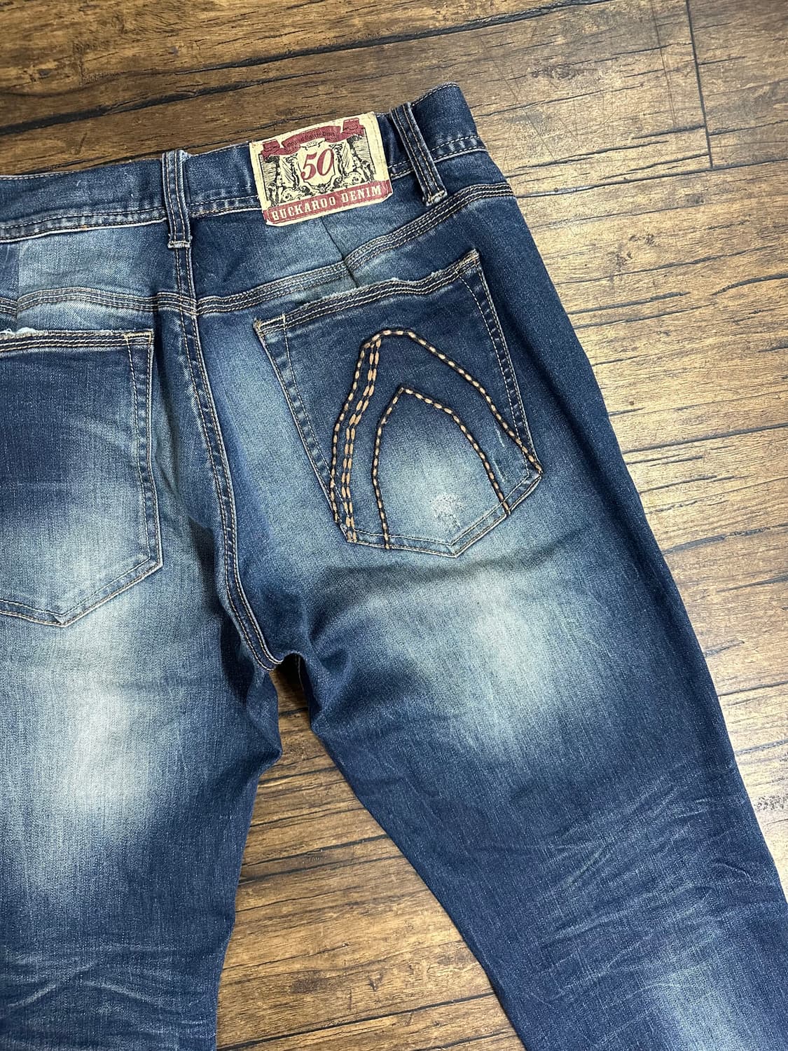 버커루진스 34사이즈 빈티지 워싱 데님 상품이미지9