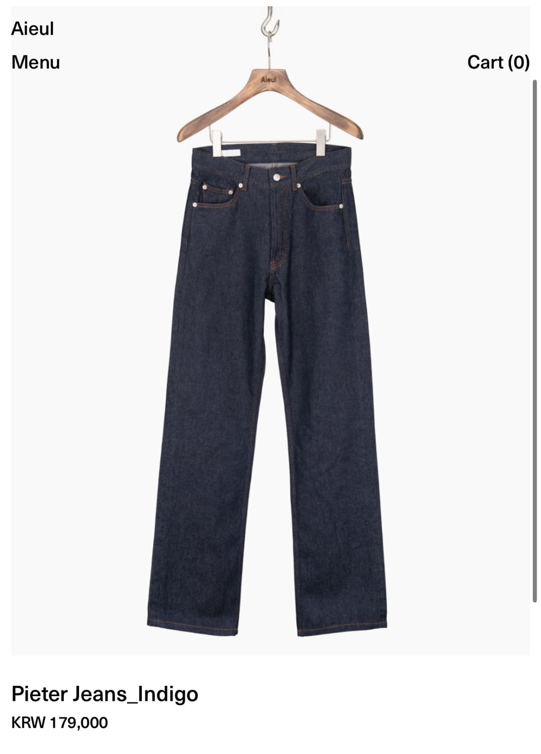 aieul 아이엘 Piter Jeans_Indigo (48) 상품이미지1