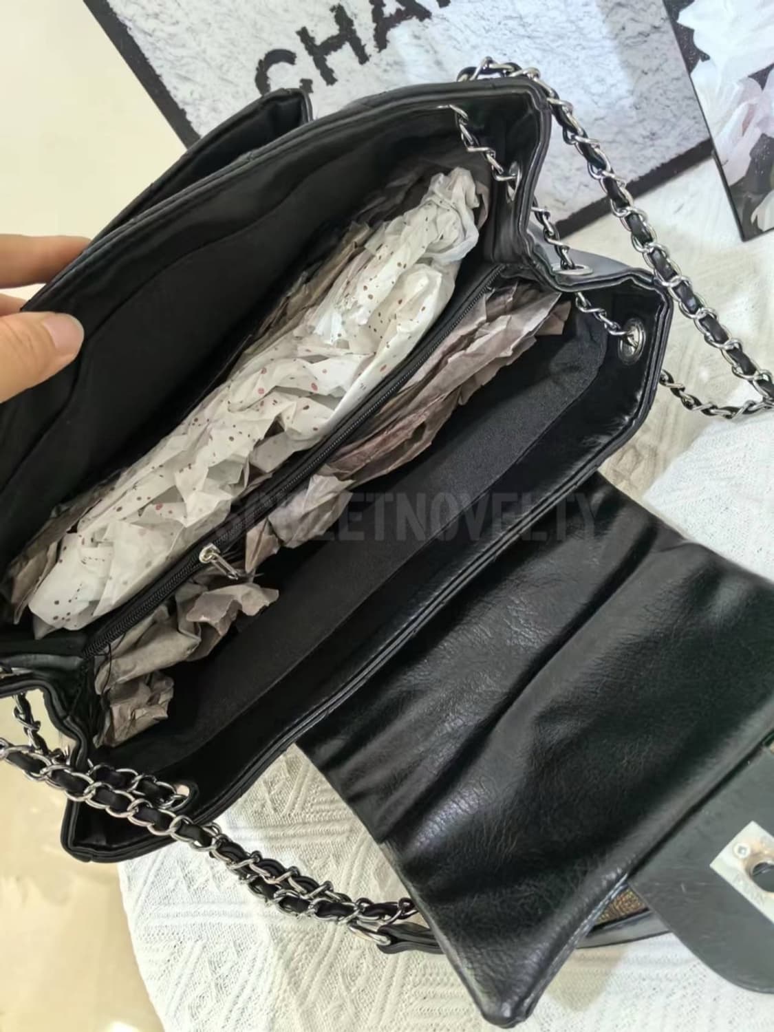 샤넬 CC로고 은장 스트랩 숄더 체인백 상품이미지7