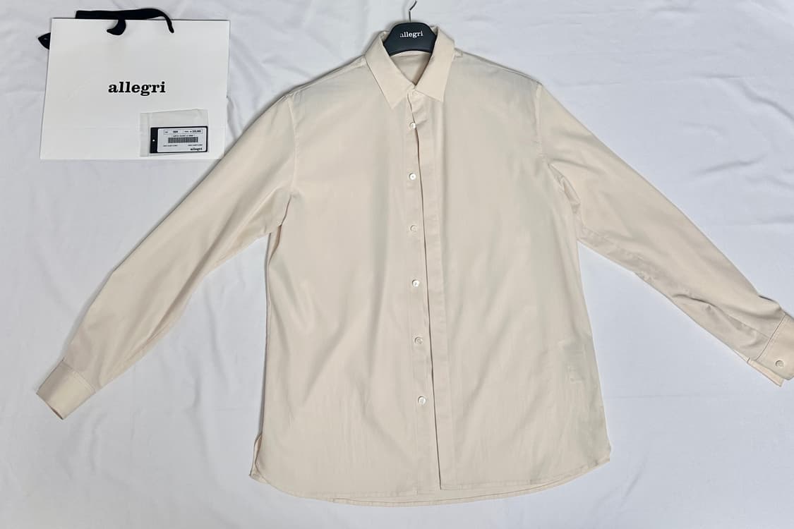 알레그리 아이보리 셔츠M(100-105)(택있음) 상품이미지2