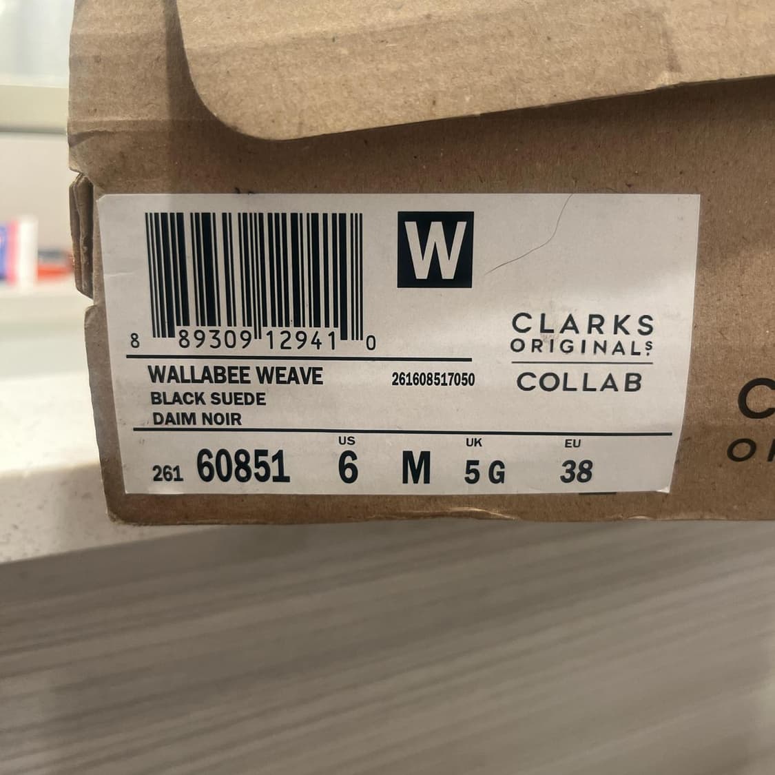 클락스 오리지널스 x 슈프림 우븐 왈라비 블랙 240 상품이미지7