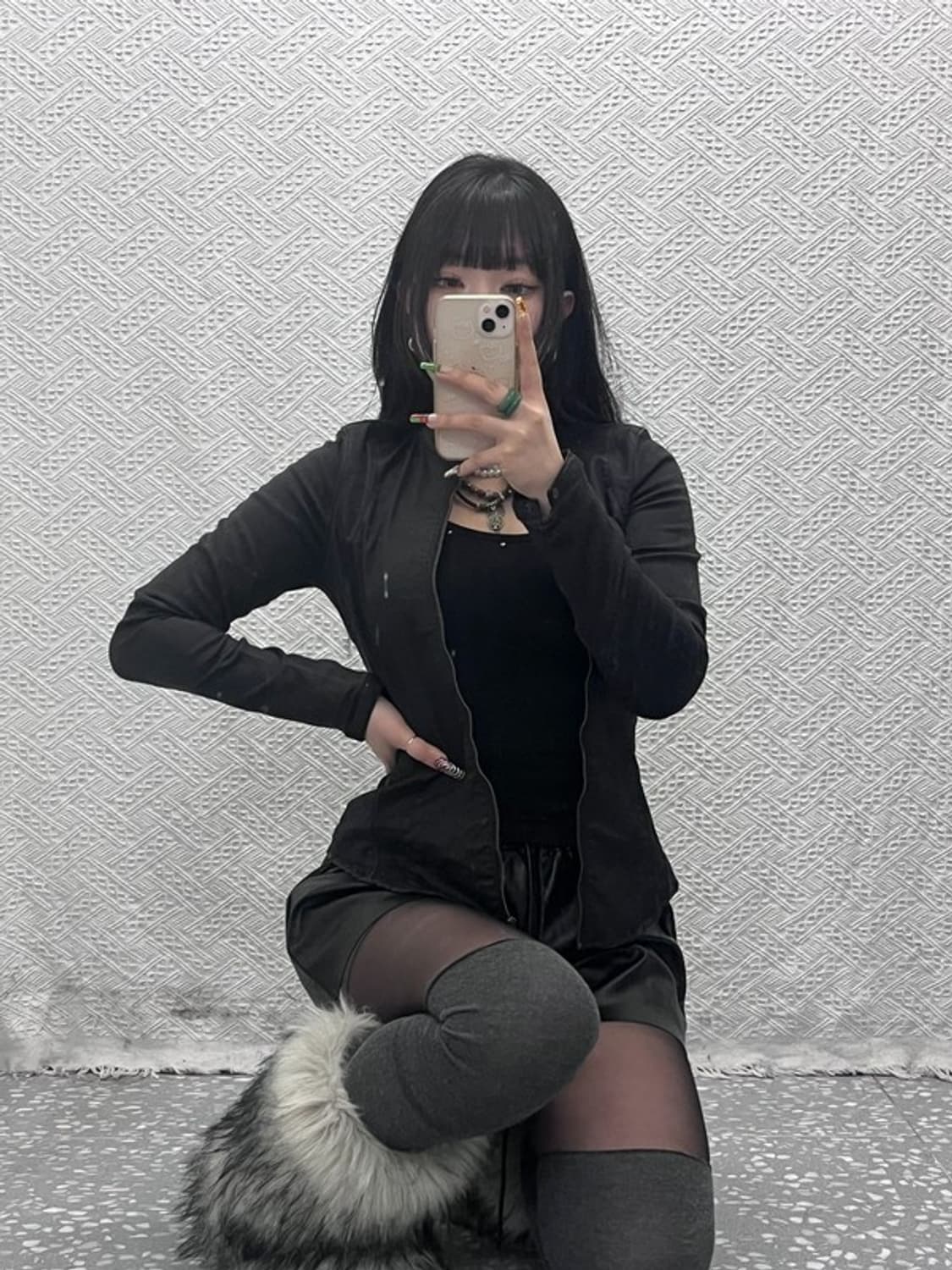 지스타 우먼 모던 시크 스판 레이싱 라이더 자켓 S C09490 상품이미지2