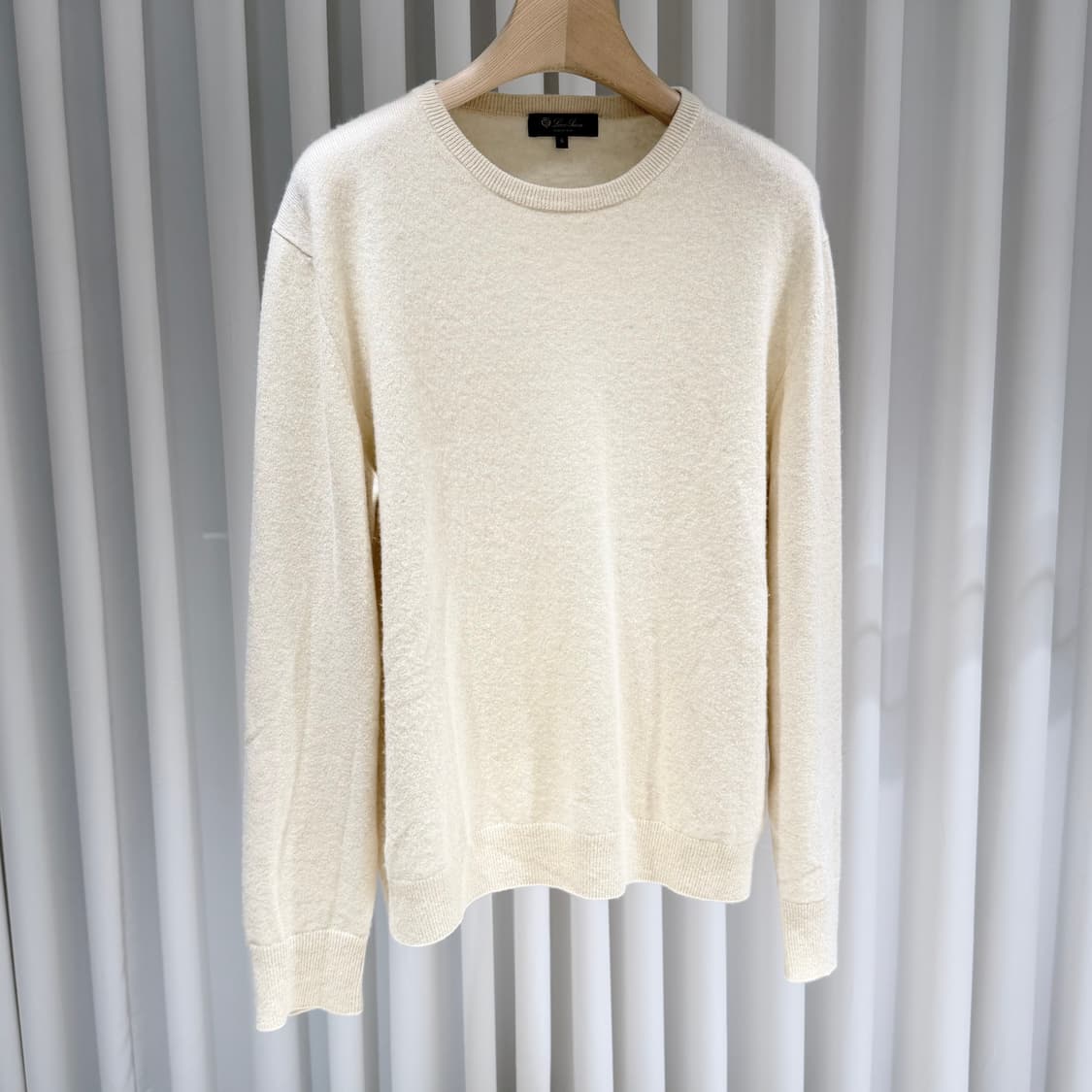 6 / 로로피아나 캐시미어 아이보리 니트 상품이미지3