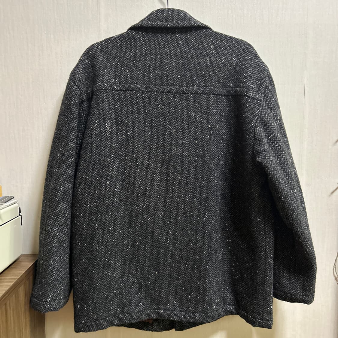 헤링본 울 아우터 차콜(M) 상품이미지5