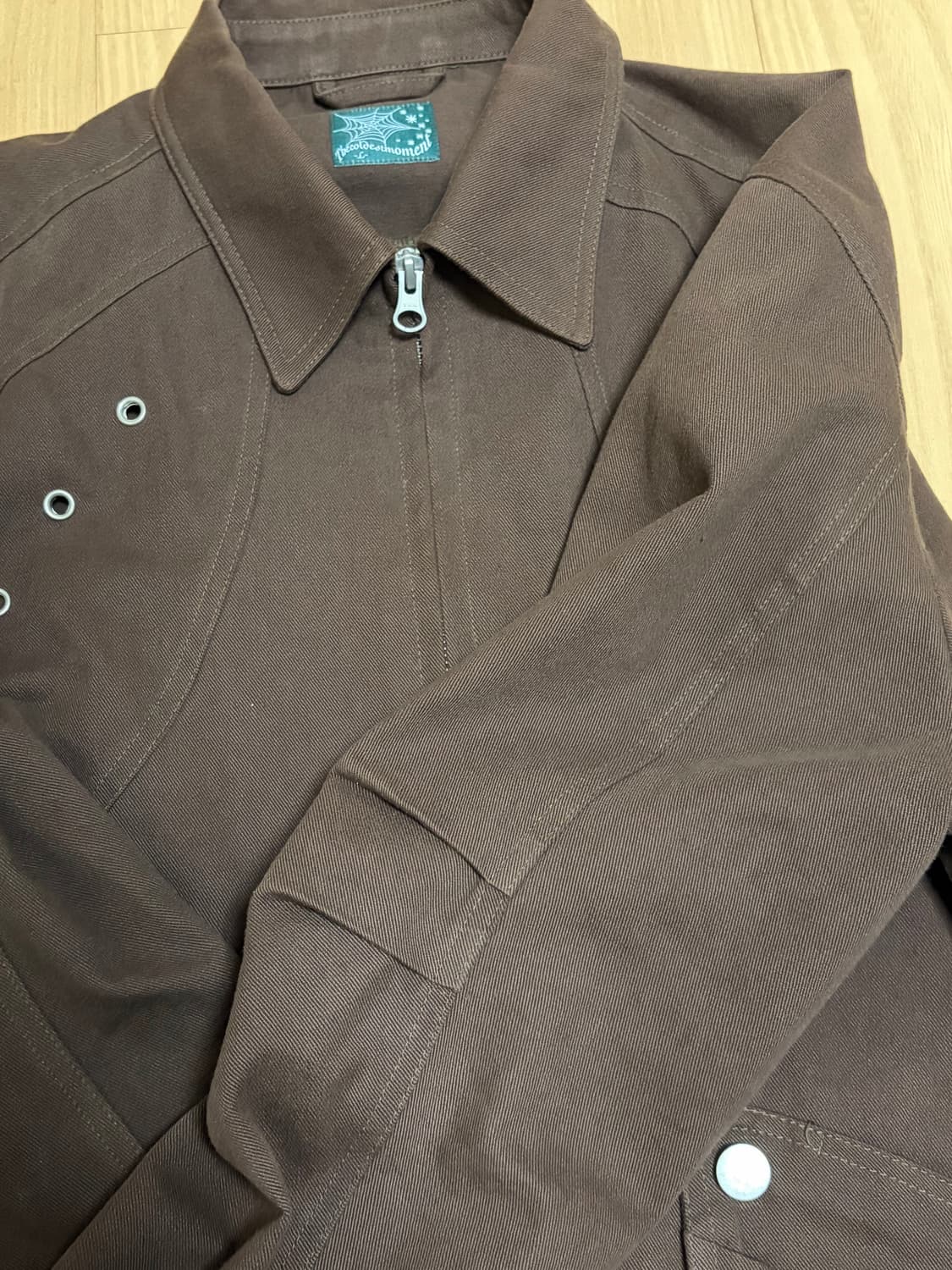 더콜디스트모먼트 트러커 포켓 자켓 브라운 L 100 상품이미지5