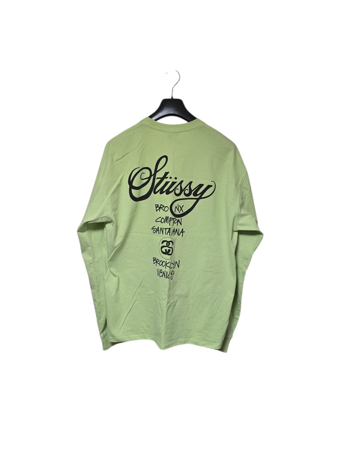 스투시 x 도버스트릿 월드 투어 롱슬리브 라임 상품이미지2