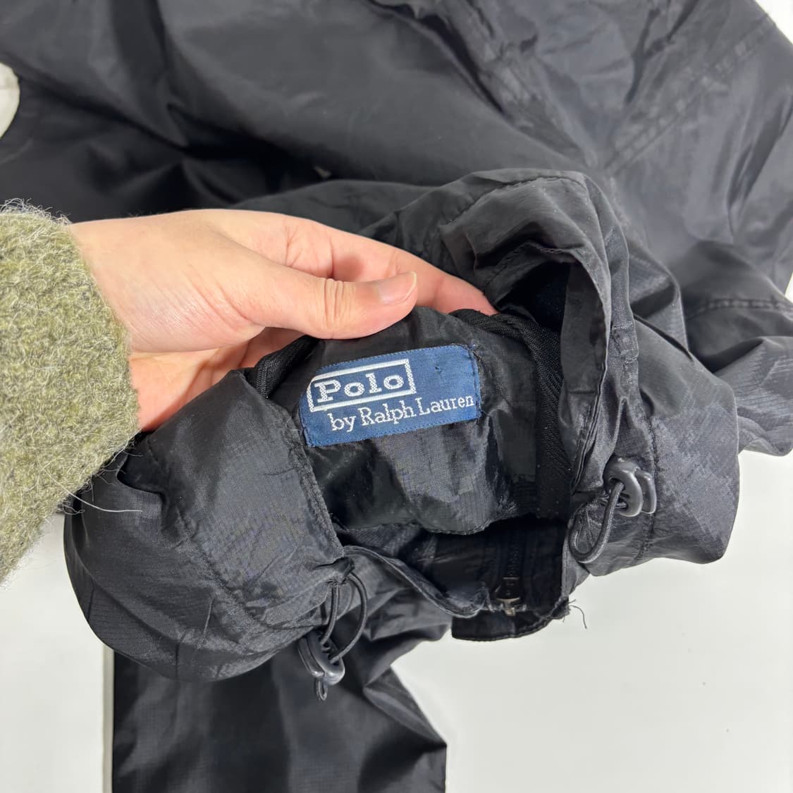 S 폴로 랄프로렌 블랙 빅로고 바람막이자켓 상품이미지4