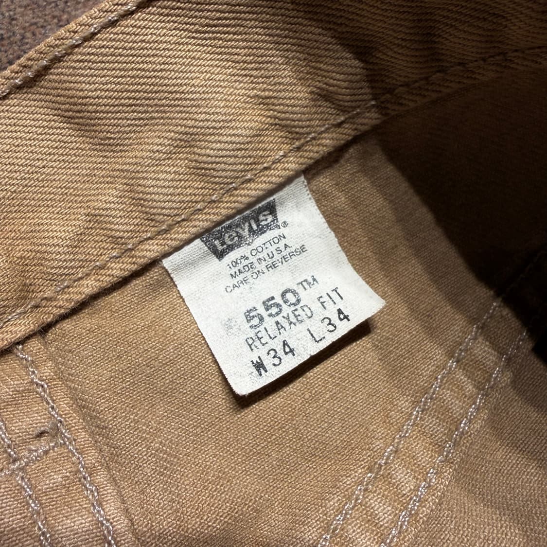 리바이스 USA 00s 550 베이지 데님 팬츠 34 샌안토니오 554 상품이미지3