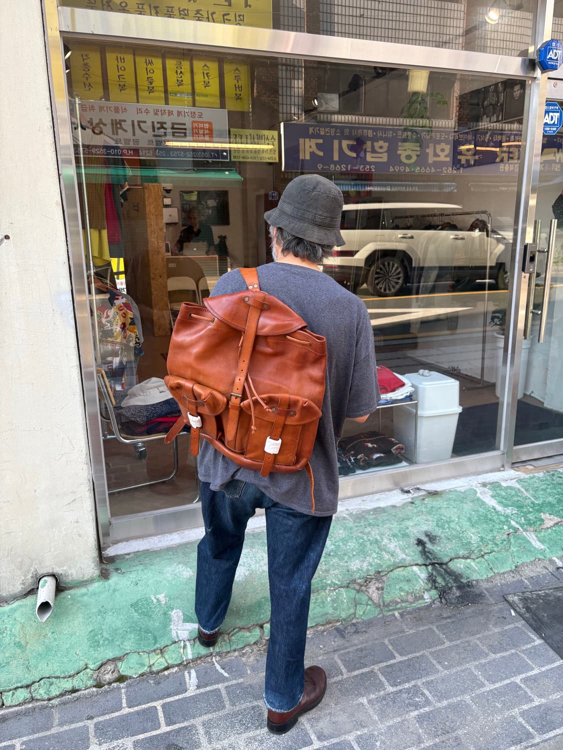 DOUBLE RL Riley Cow Leather Rucksack 상품이미지1