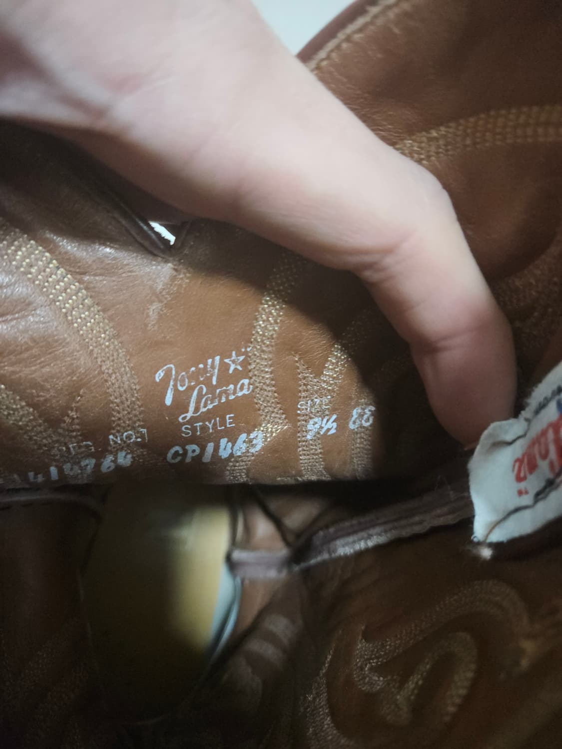 토니라마 타조 웨스턴 부츠 + 벨트 일괄 상품이미지5