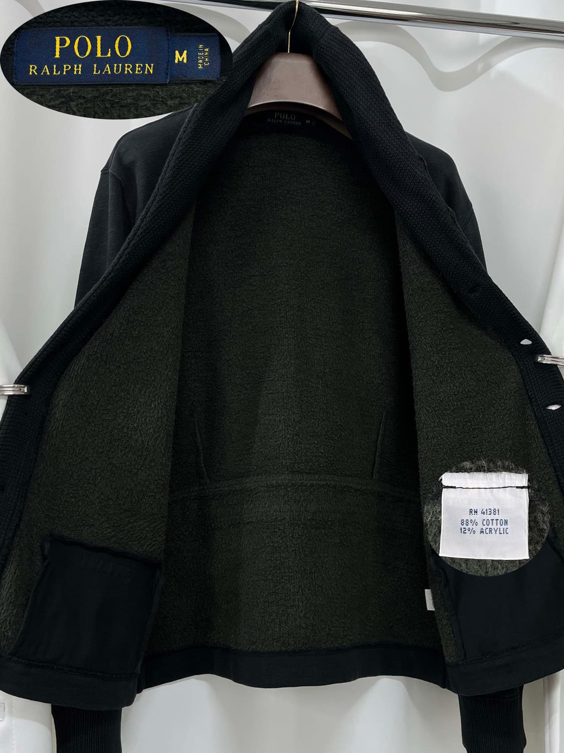 폴로 랄프로렌 블랙 피그먼트다이 도네갈 가디건 자켓 상품이미지3