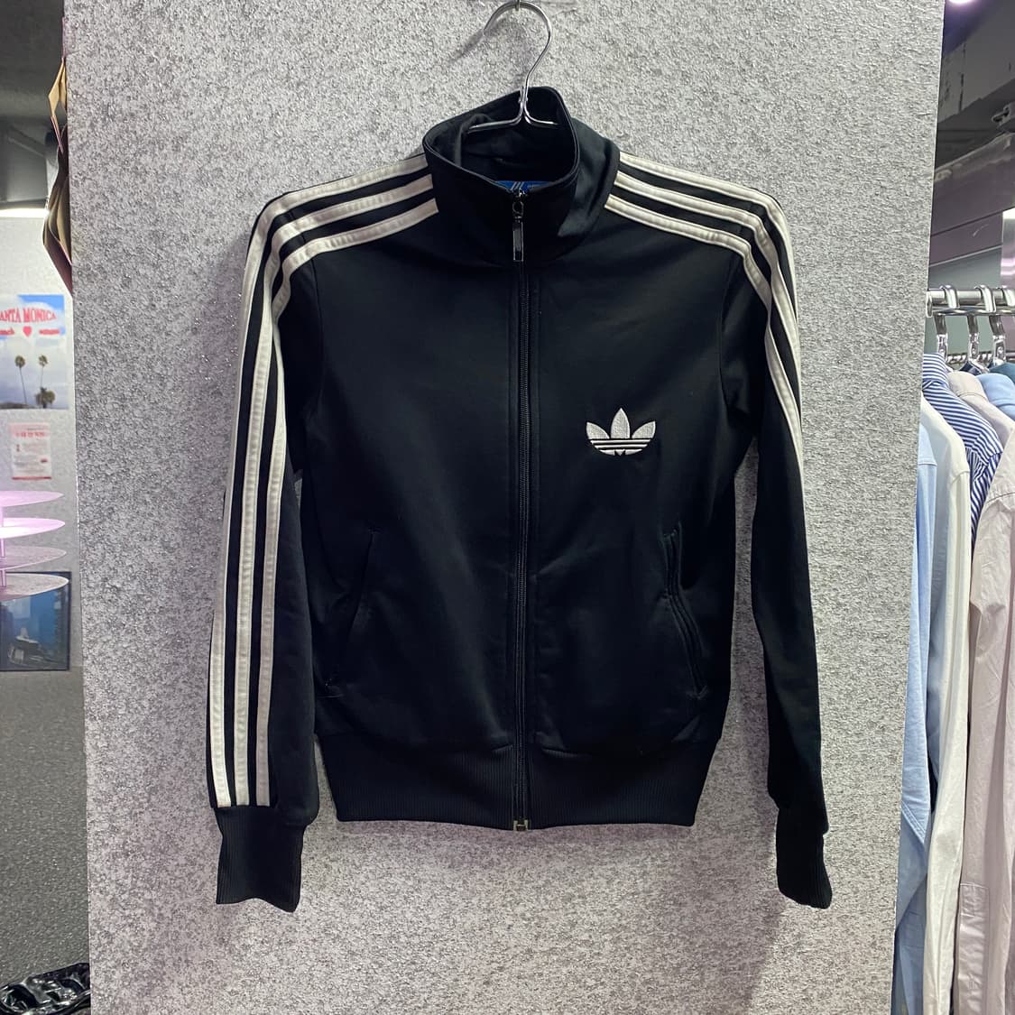 아디다스 오리지널 파이어버드 블랙 배색 트랙 탑 져지 B3217 상품이미지2