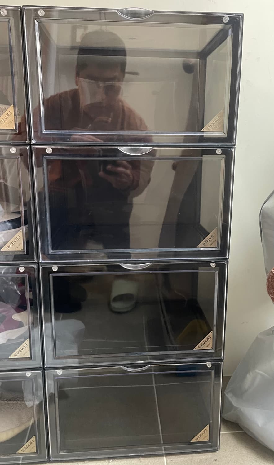 슈브제 와이드 블랙 신발케이스 상품이미지2