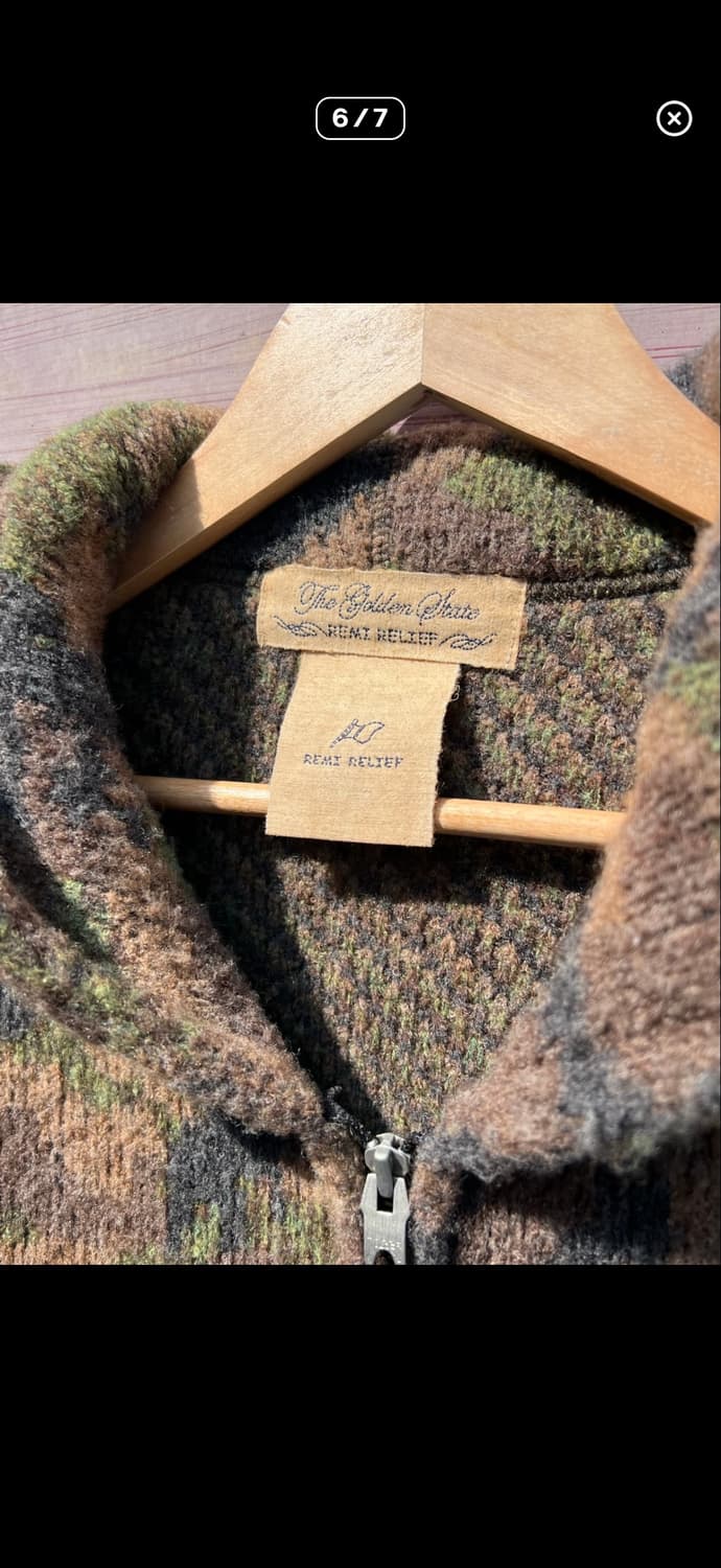 Remi Relief 카모 니트 후드집업 상품이미지6