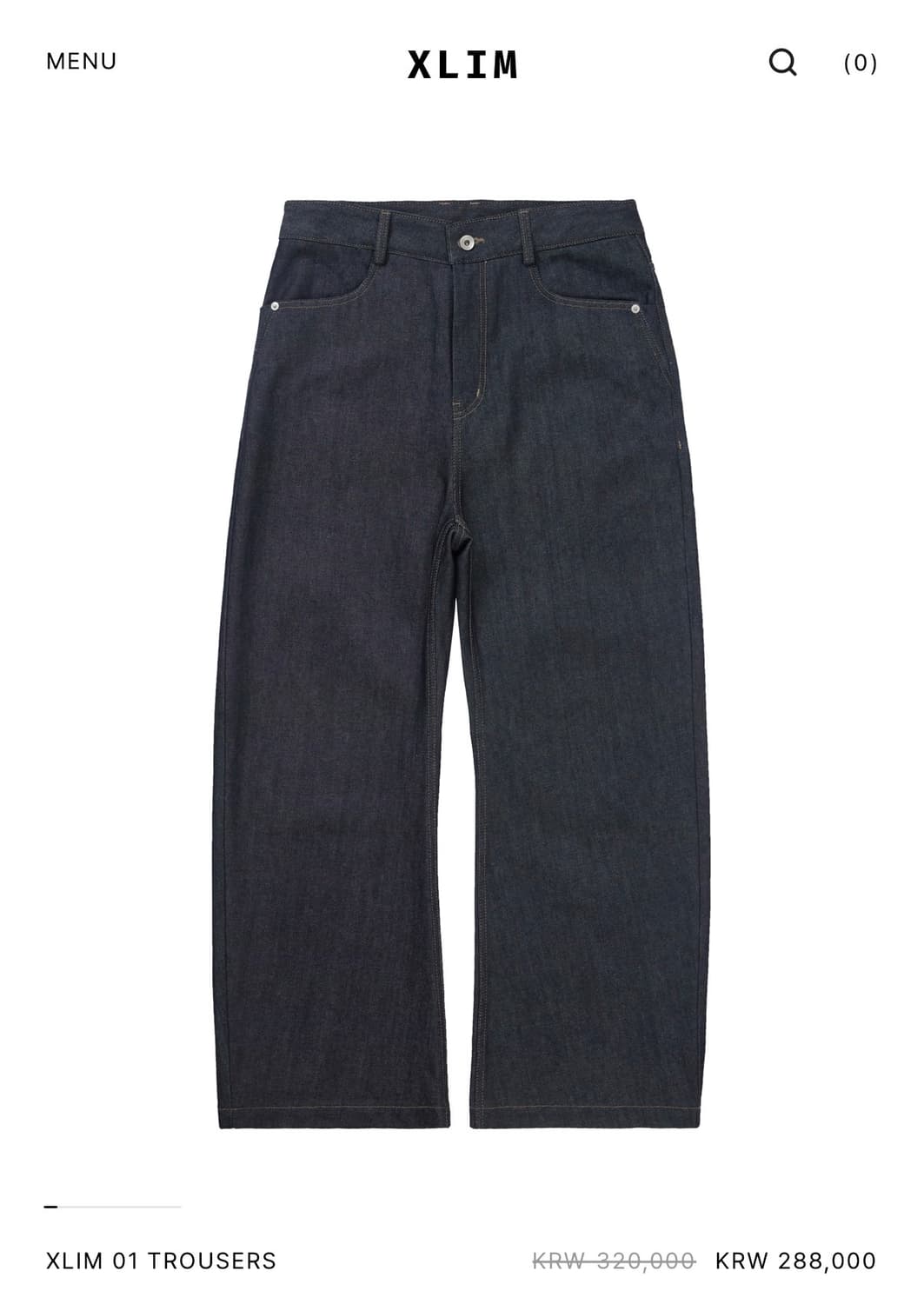 xlim 01 trousers 인디고 트라우저 xl삽니다 상품이미지1