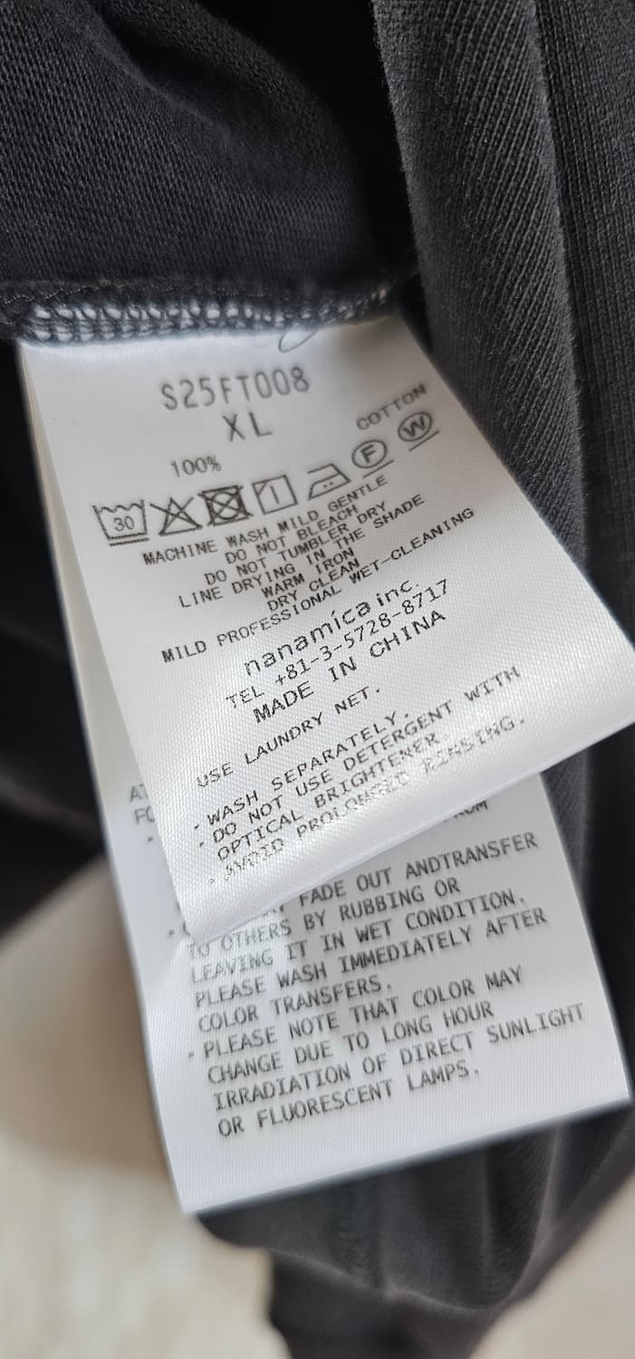 나나미카 OOAL L/S 포켓 티 차콜 상품이미지5