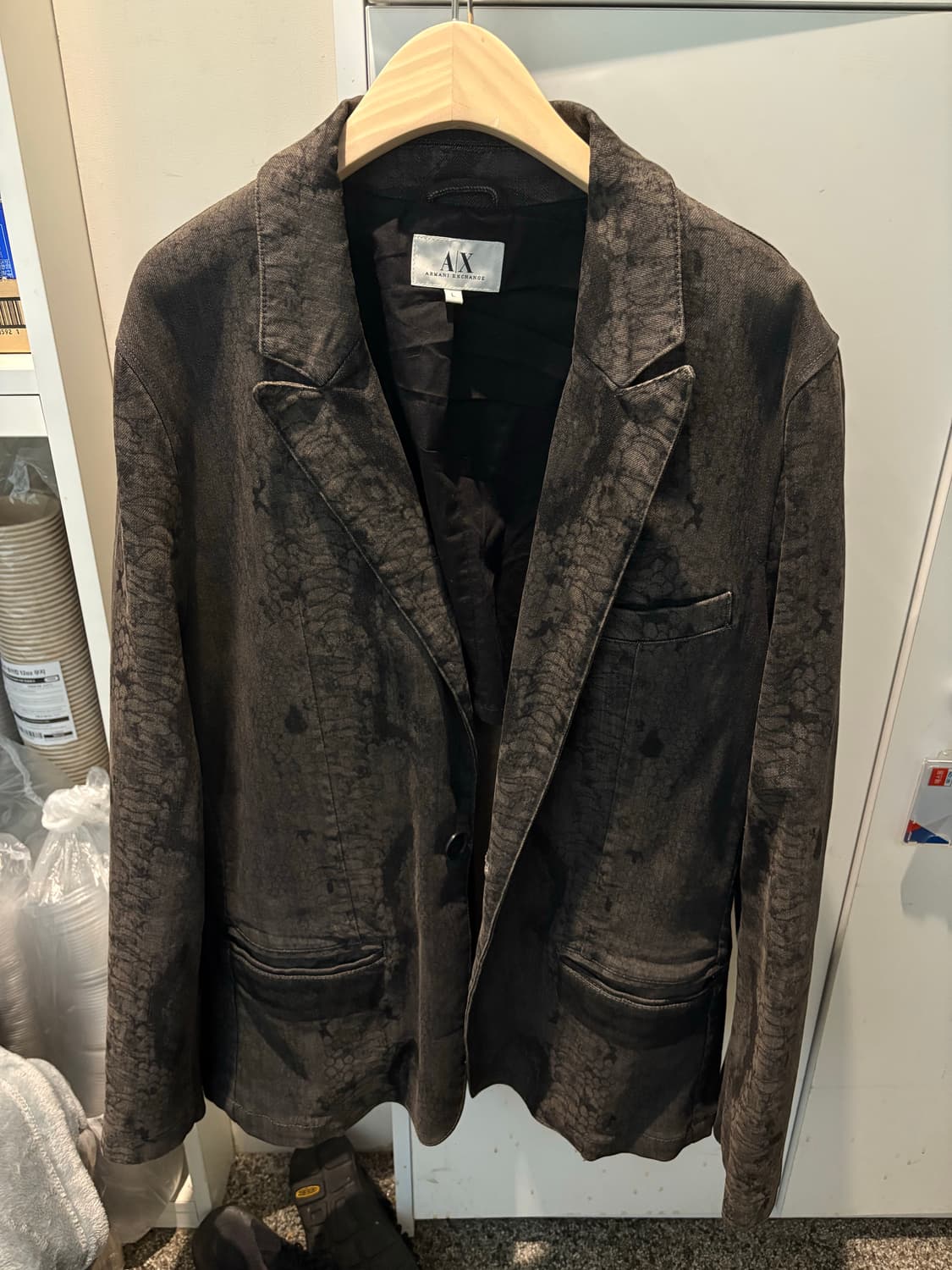 아르마니 익스체인지 싱글 브레스트 블레이저 상품이미지1