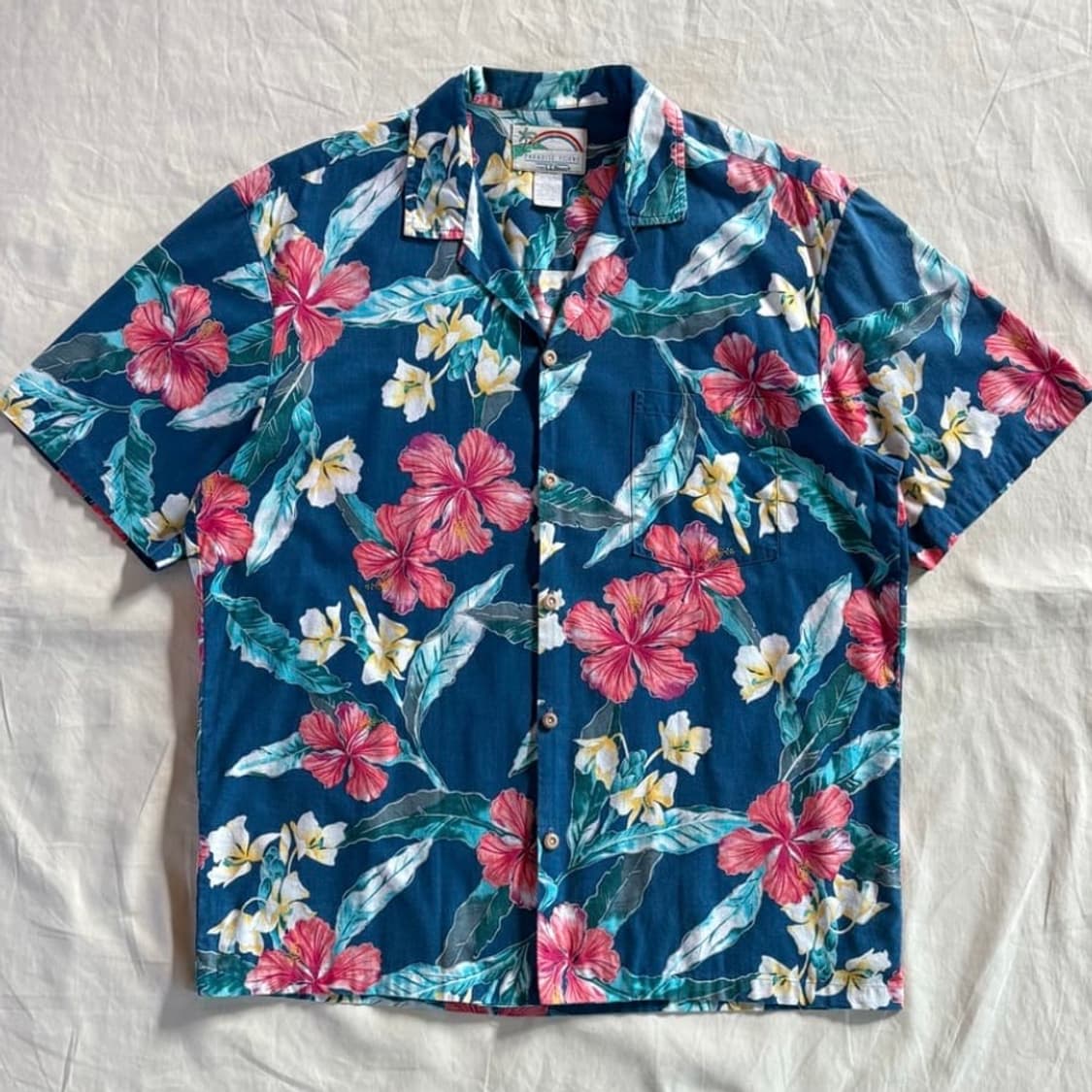 80s L.L.Bean x PARADISE FOUND 하와이안 셔츠 상품이미지1