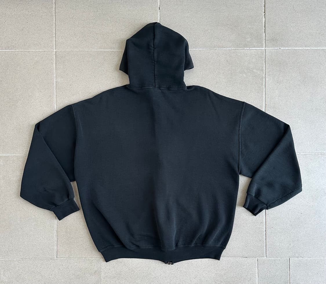 90s 빈티지 러셀 후드집업 블랙 XL 상품이미지2