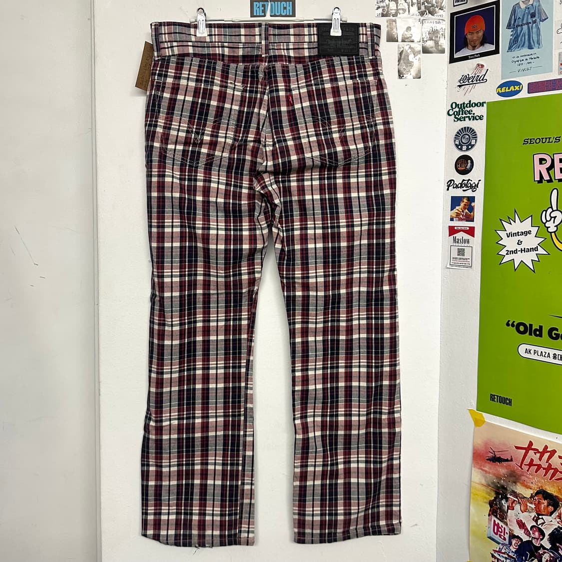 리바이스 505 체크 팬츠 상품이미지5