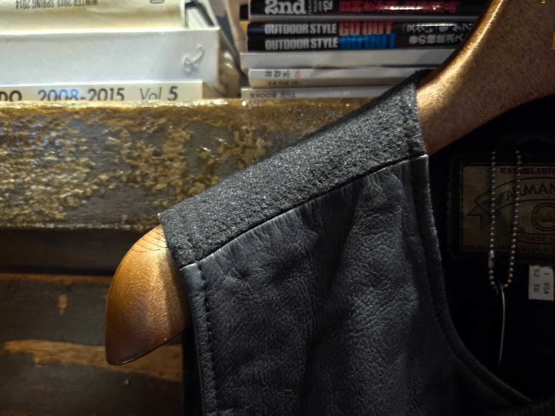 아르마니 카우하이드레더 베스트 상품이미지6