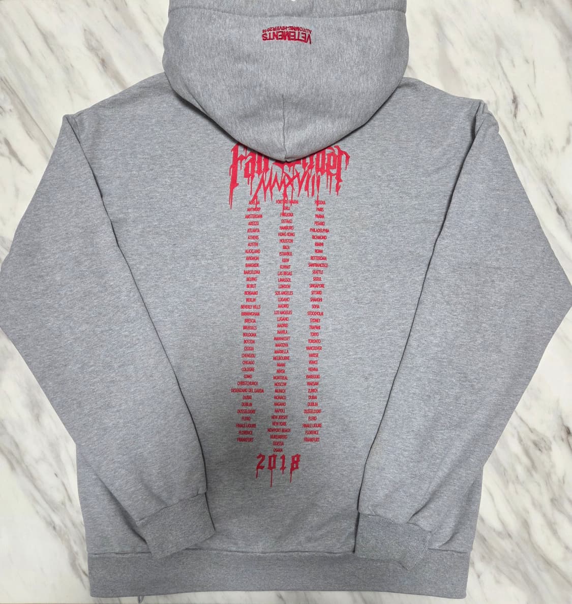 베트멍 그레이 시티로고 후드티 상품이미지1