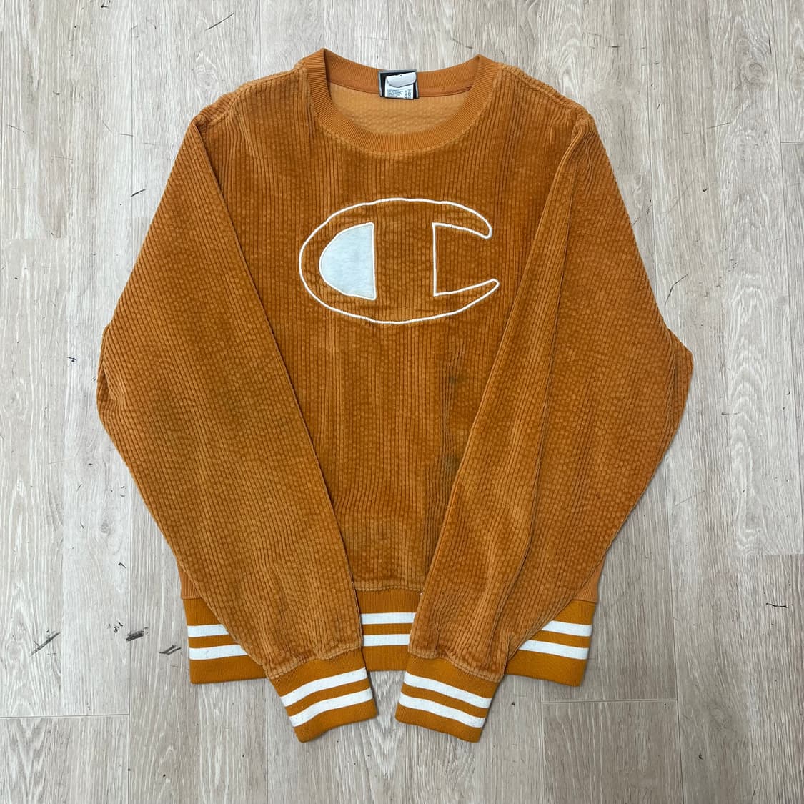 챔피온 USA 오리지널 빅로고 코듀로이 맨투맨 M(95) 상품이미지1