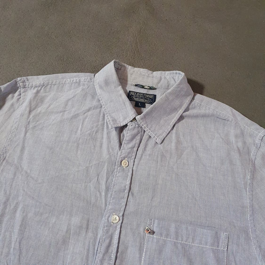 폴로 진스 스트라이프 셔츠 L 상품이미지1