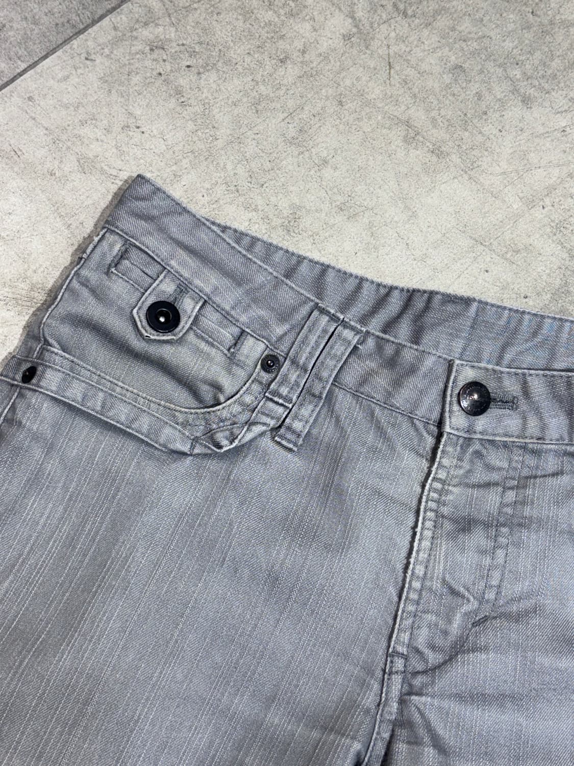 Katharine Hamnett 그레이 워싱 팬츠 바지 상품이미지5