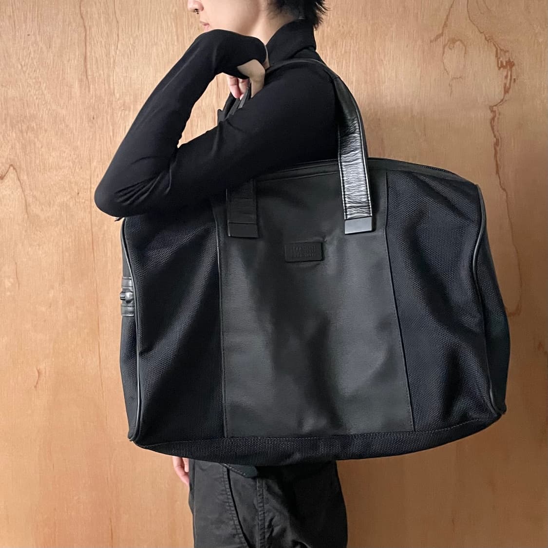 이세이미야케 아카이브 레더캔버스 보스톤백 상품이미지8