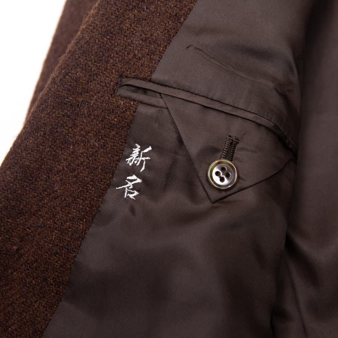 80s 해리스 트위드 울 블레이저 자켓 브라운 상품이미지5