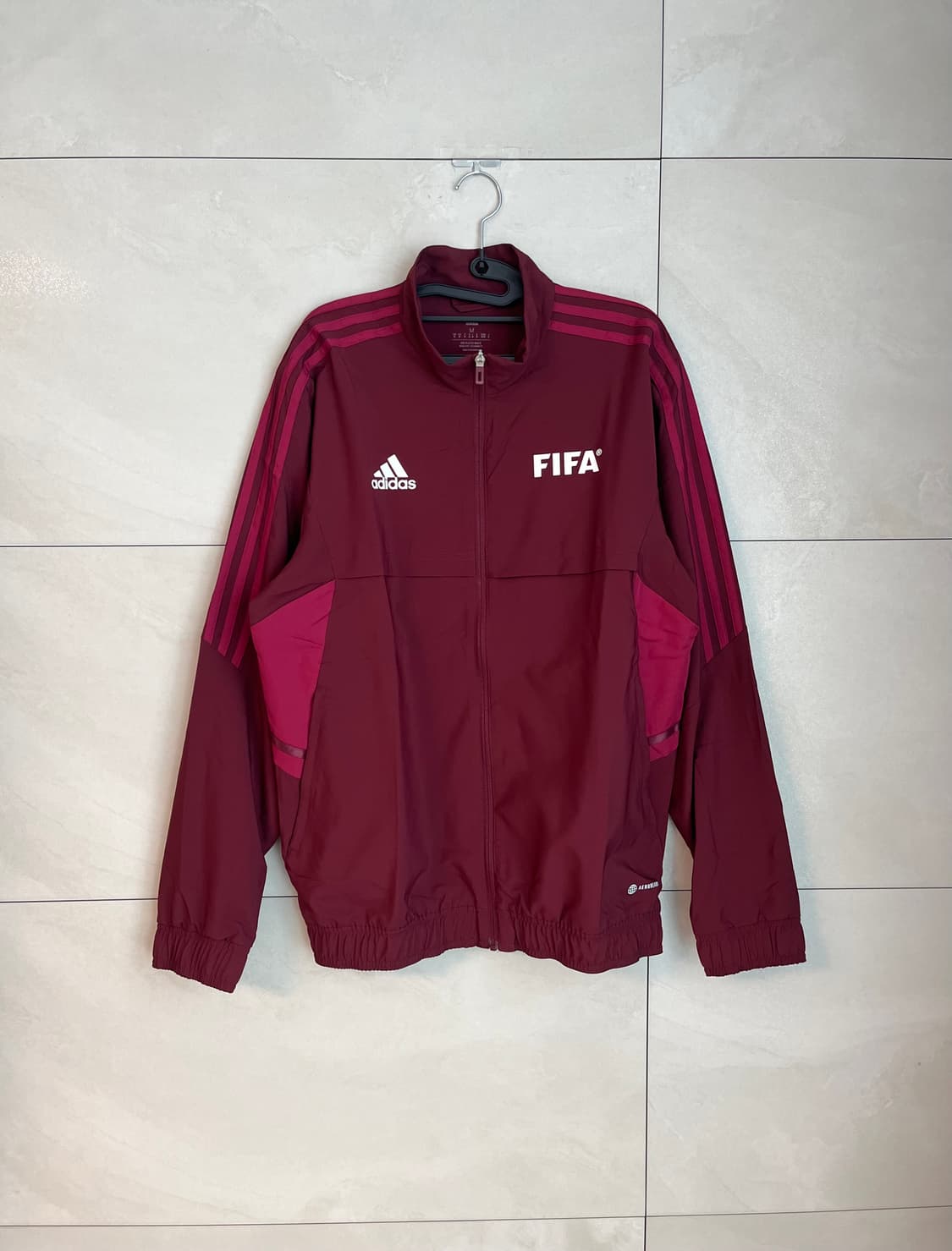 [해외/M] 아디다스 정품 피파 바람막이 버건디  상품이미지1