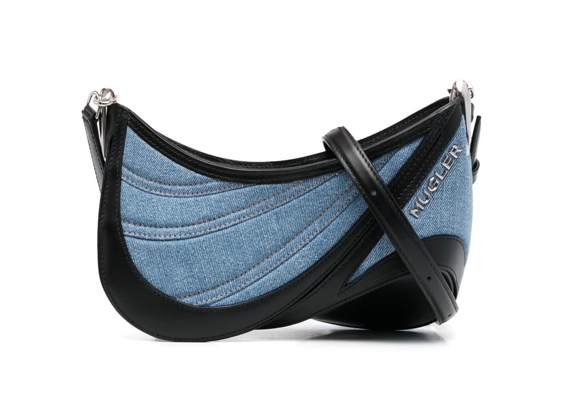 Mugler 커브드 데님 스몰백 상품이미지1