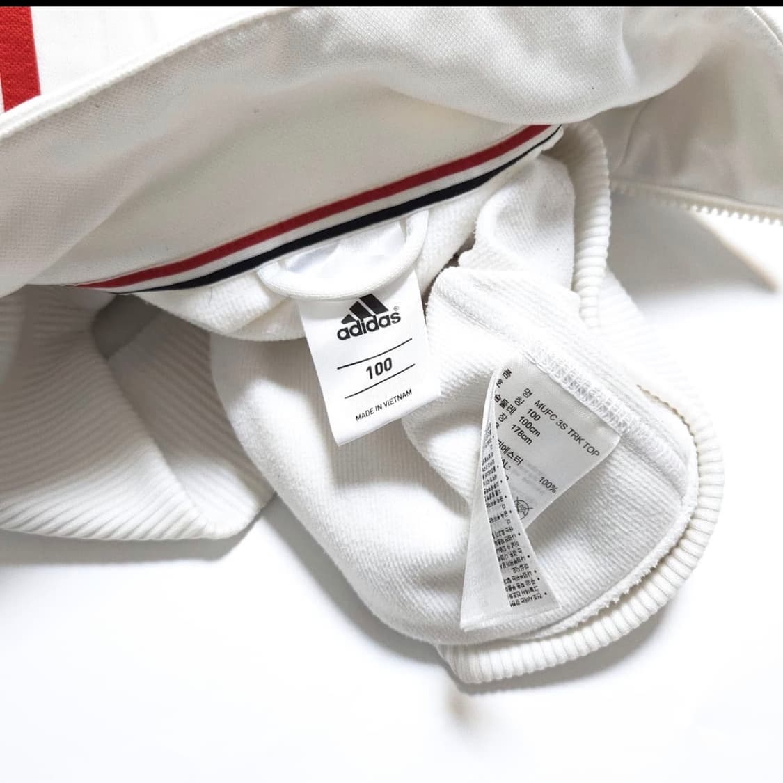 아디다스 16 대장급 맨유 트랙탑 져지 자켓 화이트레드 상품이미지6
