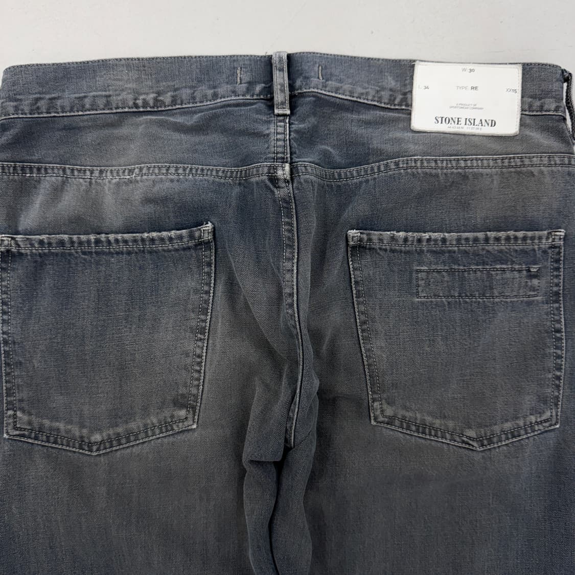 스톤아일랜드 새깅 더블니 데님팬츠 상품이미지7