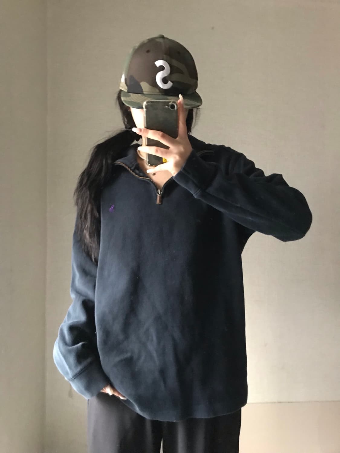 폴로 딥네이비 반집업 상품이미지1