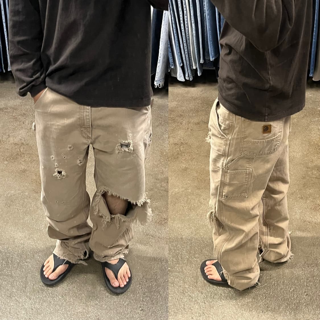Carhartt 데미지 카펜터 팬츠 (34“) 상품이미지2