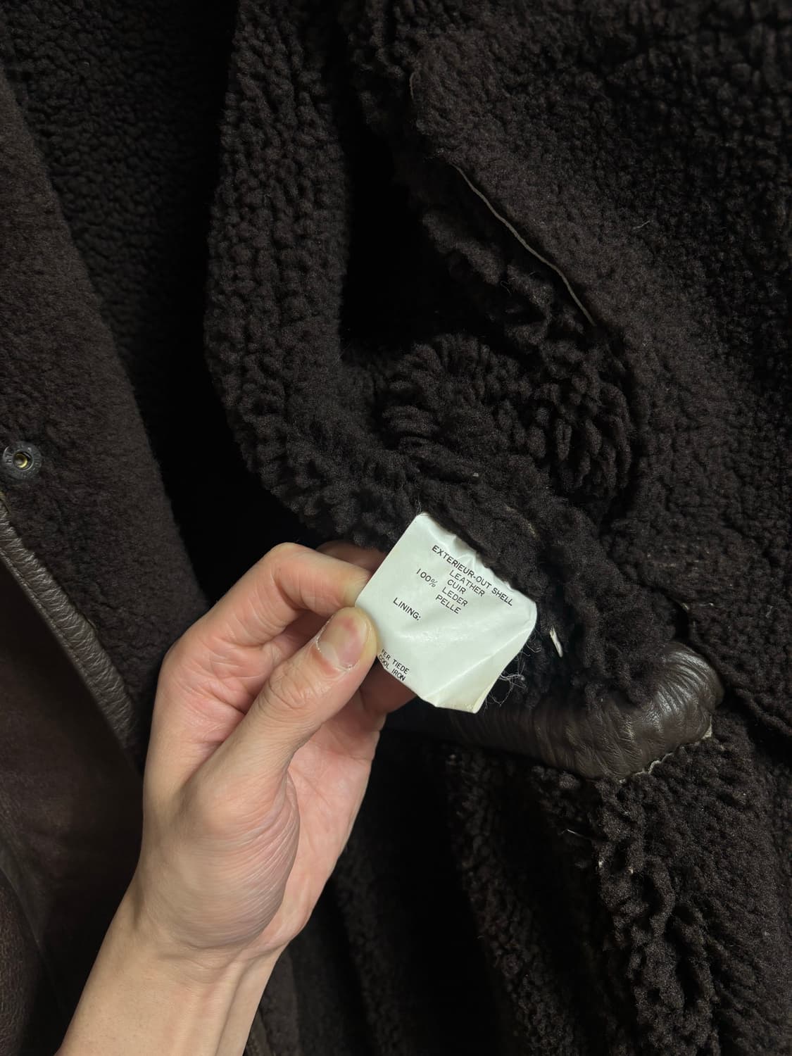 빔즈 레더무스탕 브라운 상품이미지7