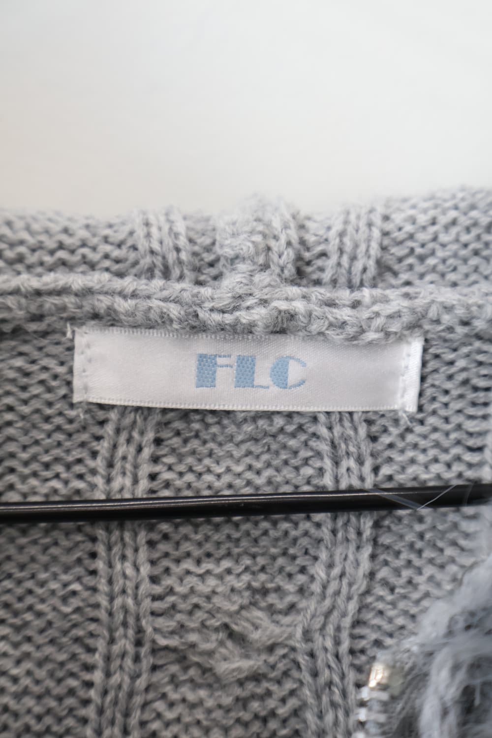 Jpn Grey Knit Fur Zip Up Hoodies 상품이미지5