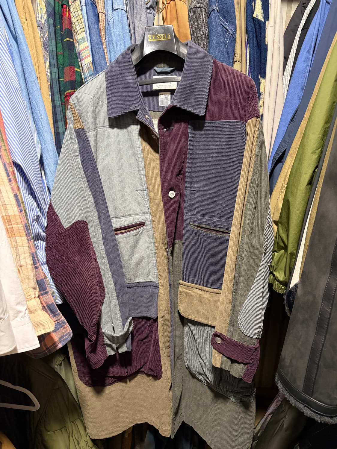 네이머 클로딩 패치워크 코트 XL 1회착용 상품이미지1