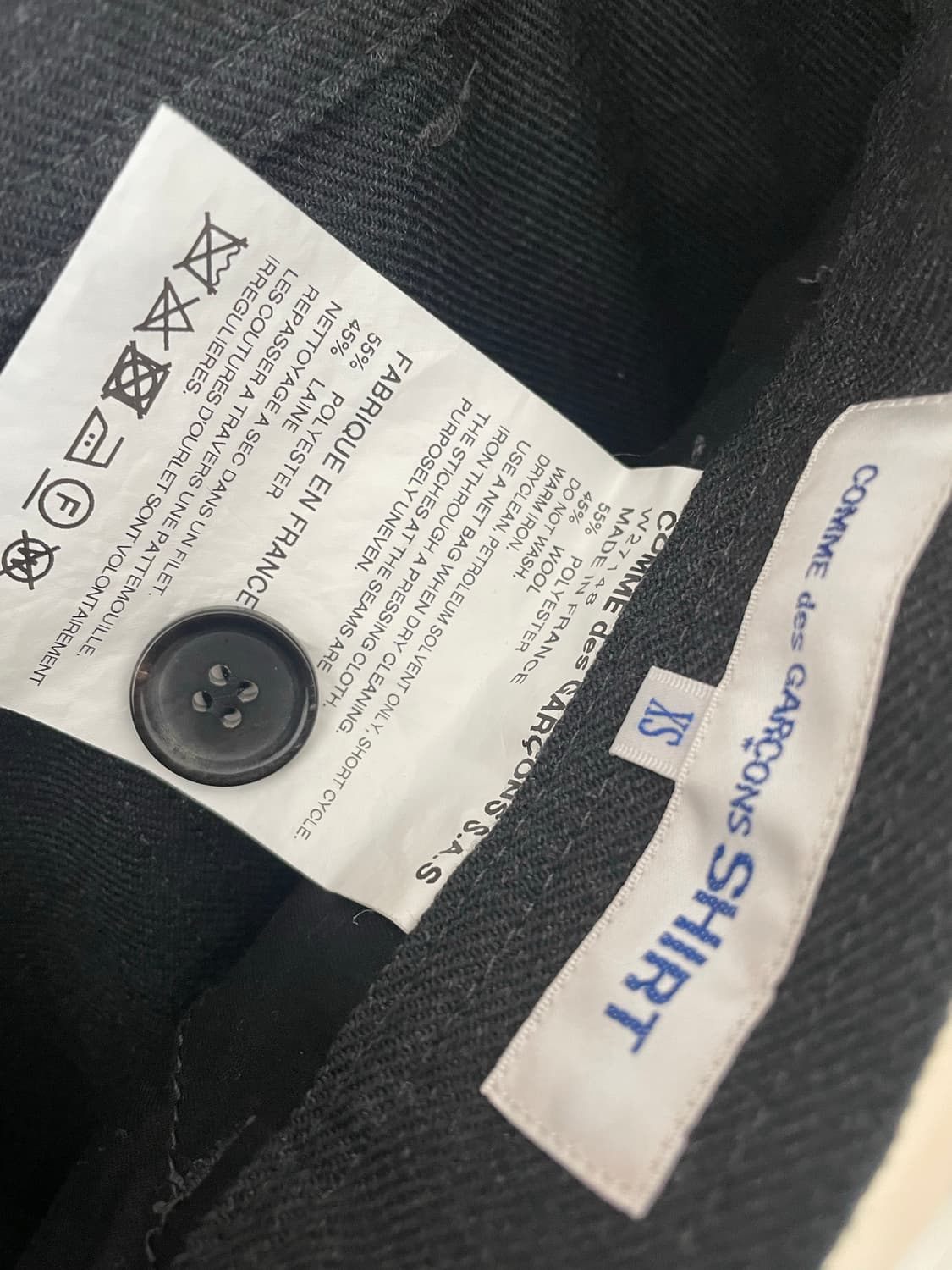 꼼데가르송 셔츠 절개 쇼츠 상품이미지8