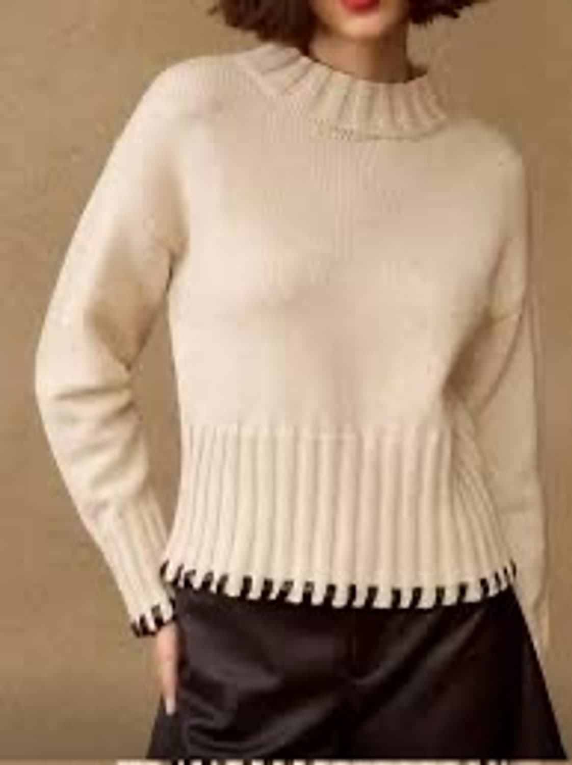 아이보리 스티치 니트 상품이미지1