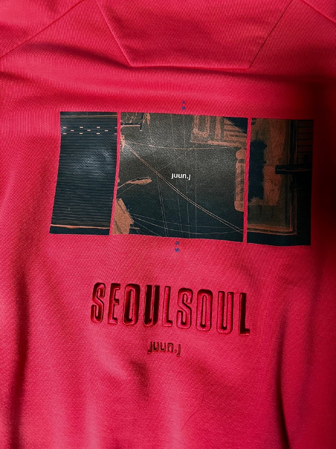 준지 서울소울 핑크 맨투맨 xs 상품이미지5