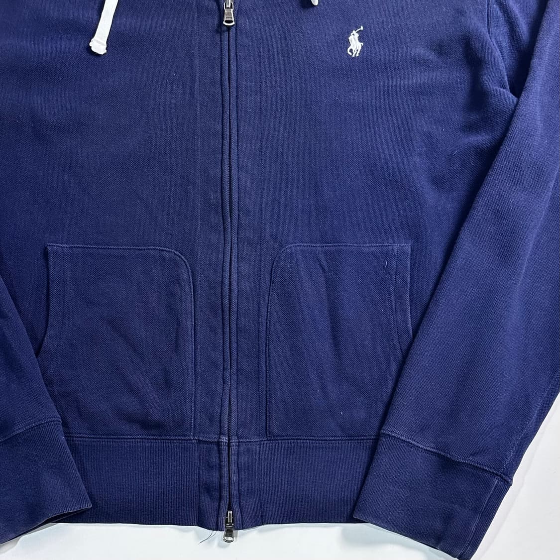 폴로 랄프로렌 네이비 투웨이 코튼 후드집업 상품이미지4