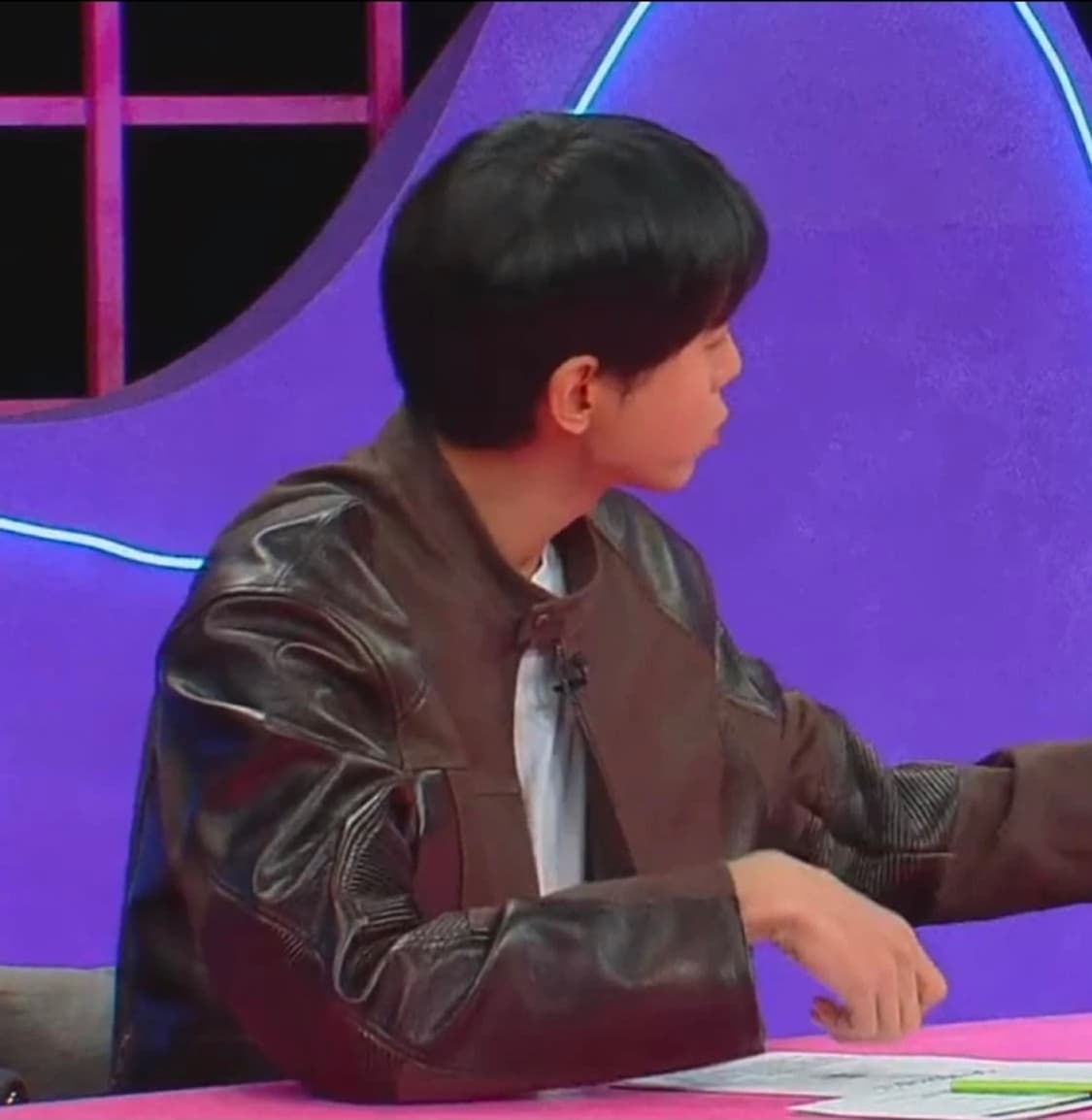 쿠어 믹스드 엠브로이더 바이커 점퍼 상품이미지4