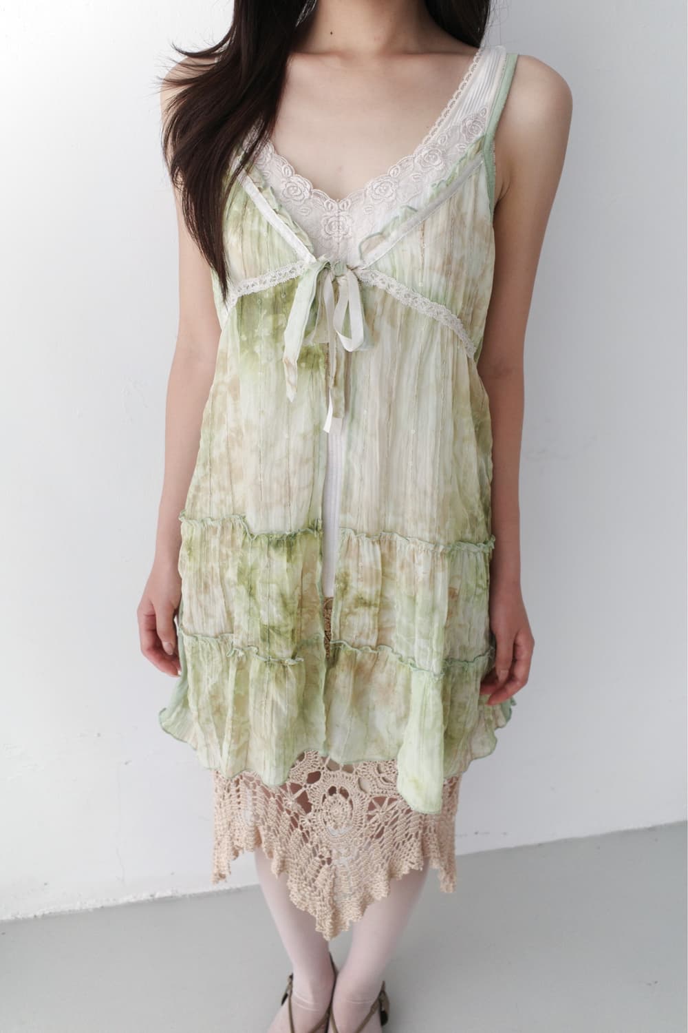 painting sha lace sleeveless 상품이미지6