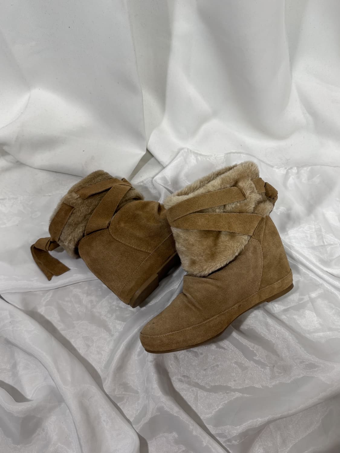 brown fur boots 상품이미지3